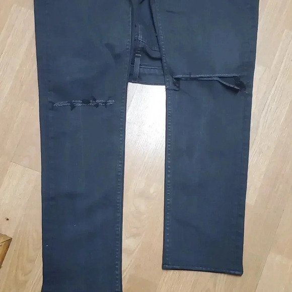 Rag & Bone Men's Standard Issue Fit 1 Slim-Skinny Knee-Rip Jeans Size 34 - Picture 11 of 12